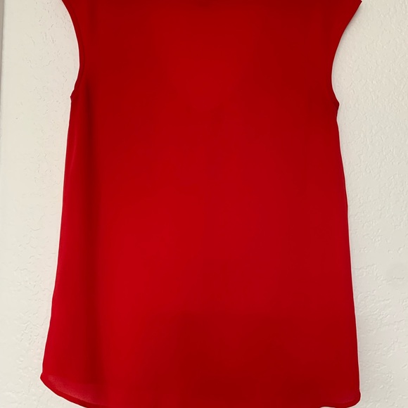 Jcrew Red Sleeveless Blouse - Picture 3 of 3